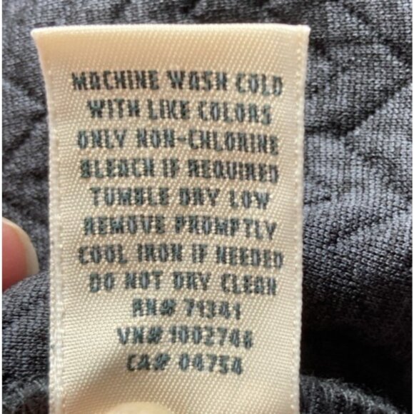 LL Bean Women’s FlexForward Quilted Half-Zip Pullover Size Med Dark Gray Pockets - Picture 6 of 10